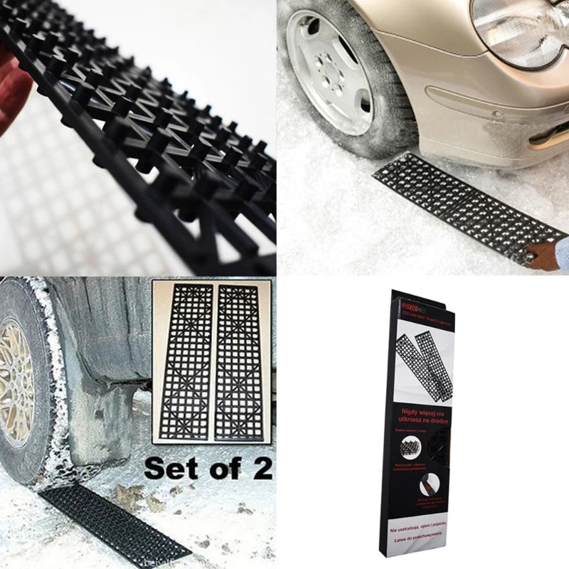 1 Pair Tyre Traction Mats, 54.5cm