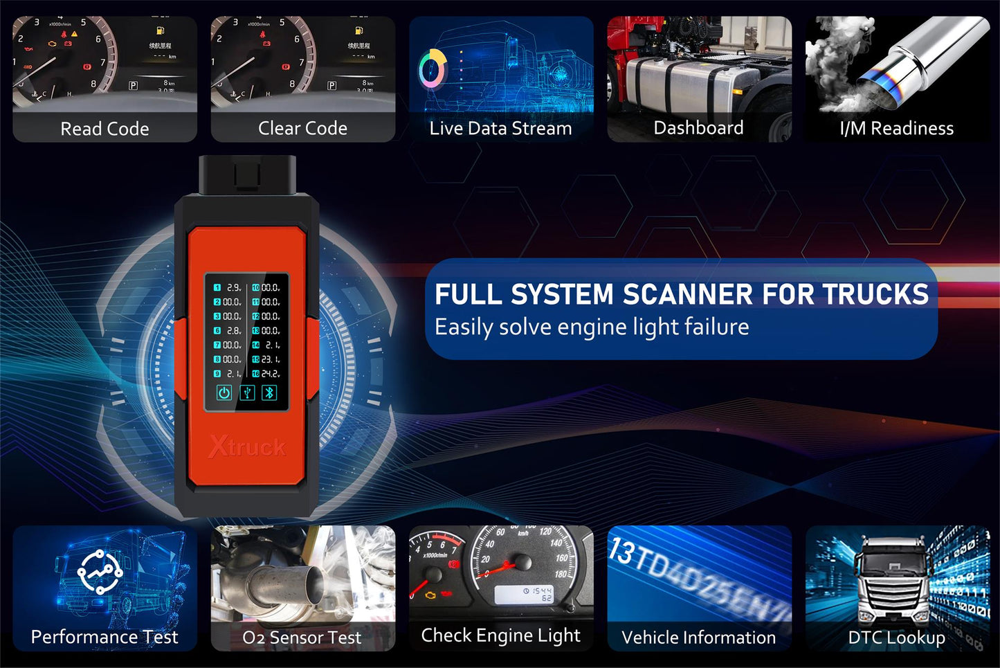 Xtruck X005 Plus Truck Diagnostic Tool