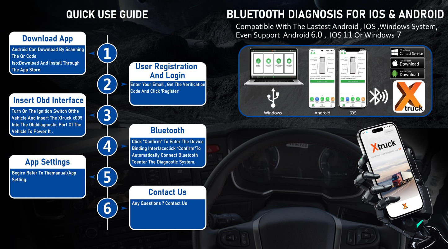 Xtruck X005 Plus Truck Diagnostic Tool
