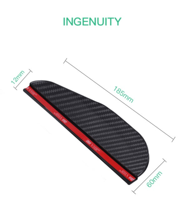 Side Mirror Rain Visor - Universal Pair