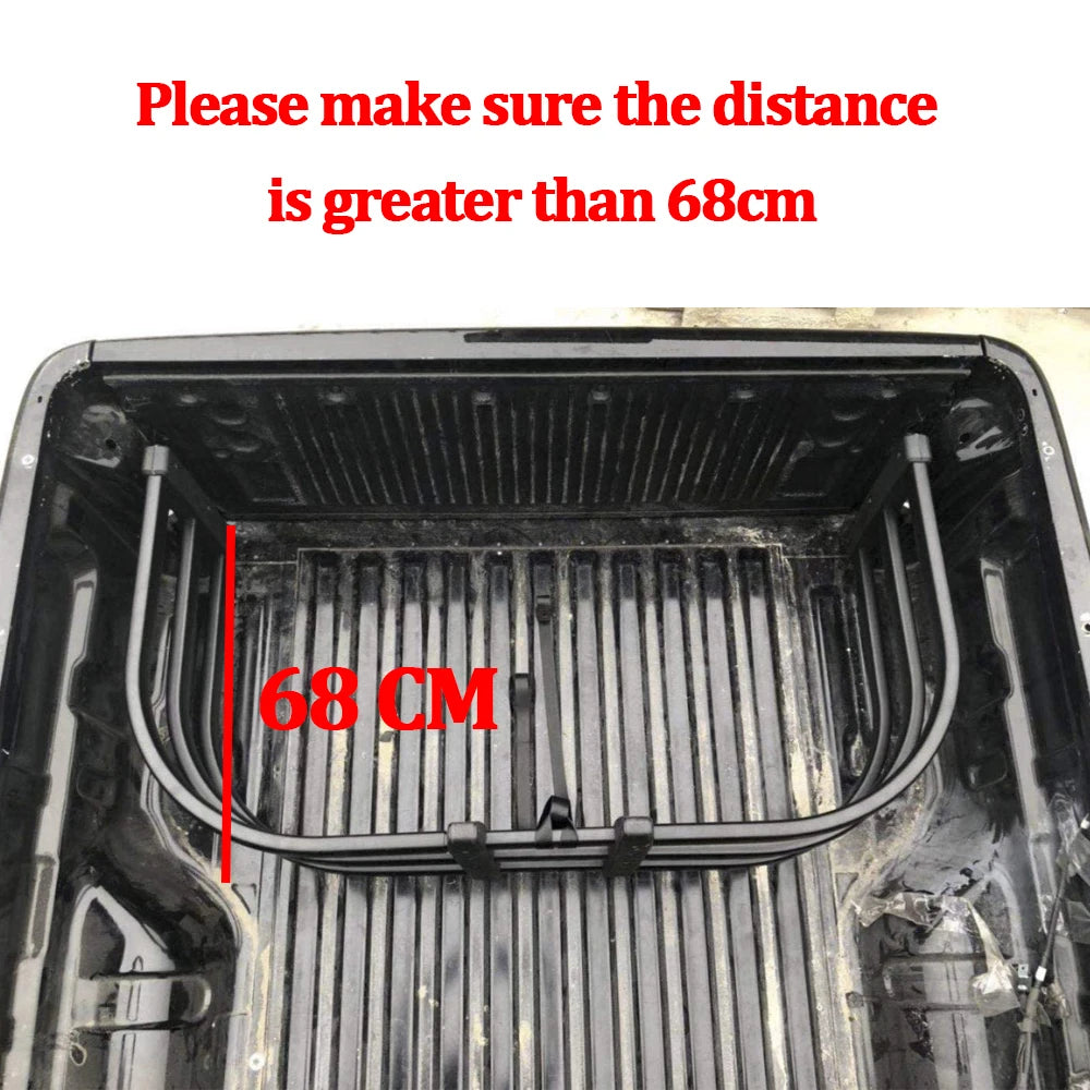 Tacoma Bed Extender, Black Aluminium, 68 cm