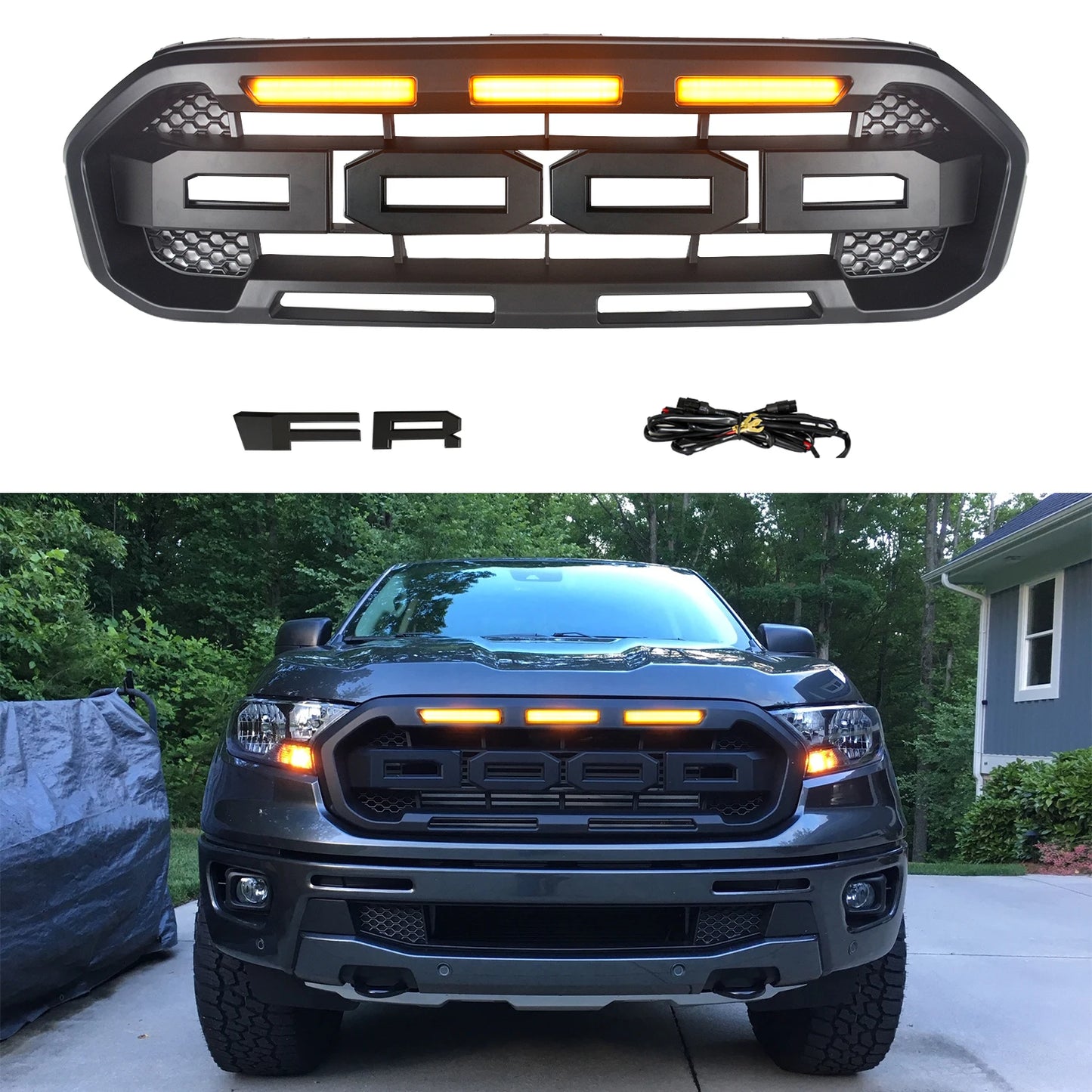 3x Grille LED Lights, 12V, 2400LM