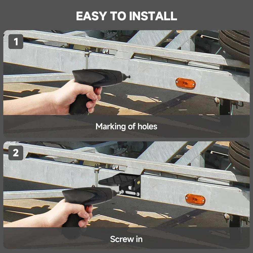 Folding Ute Bed Step - 2 Pack