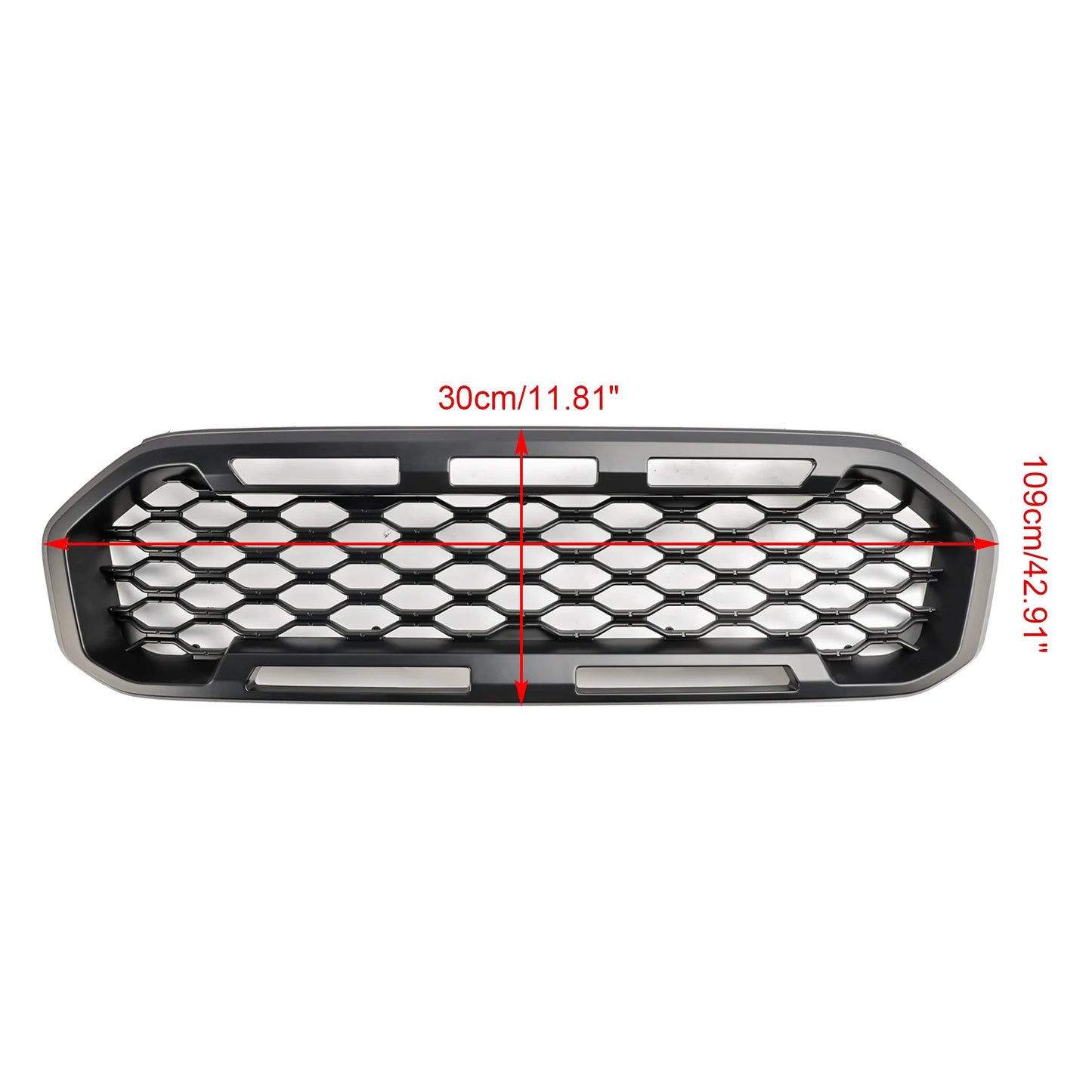 Ford Ranger Front Grille, Black, 2019-2023