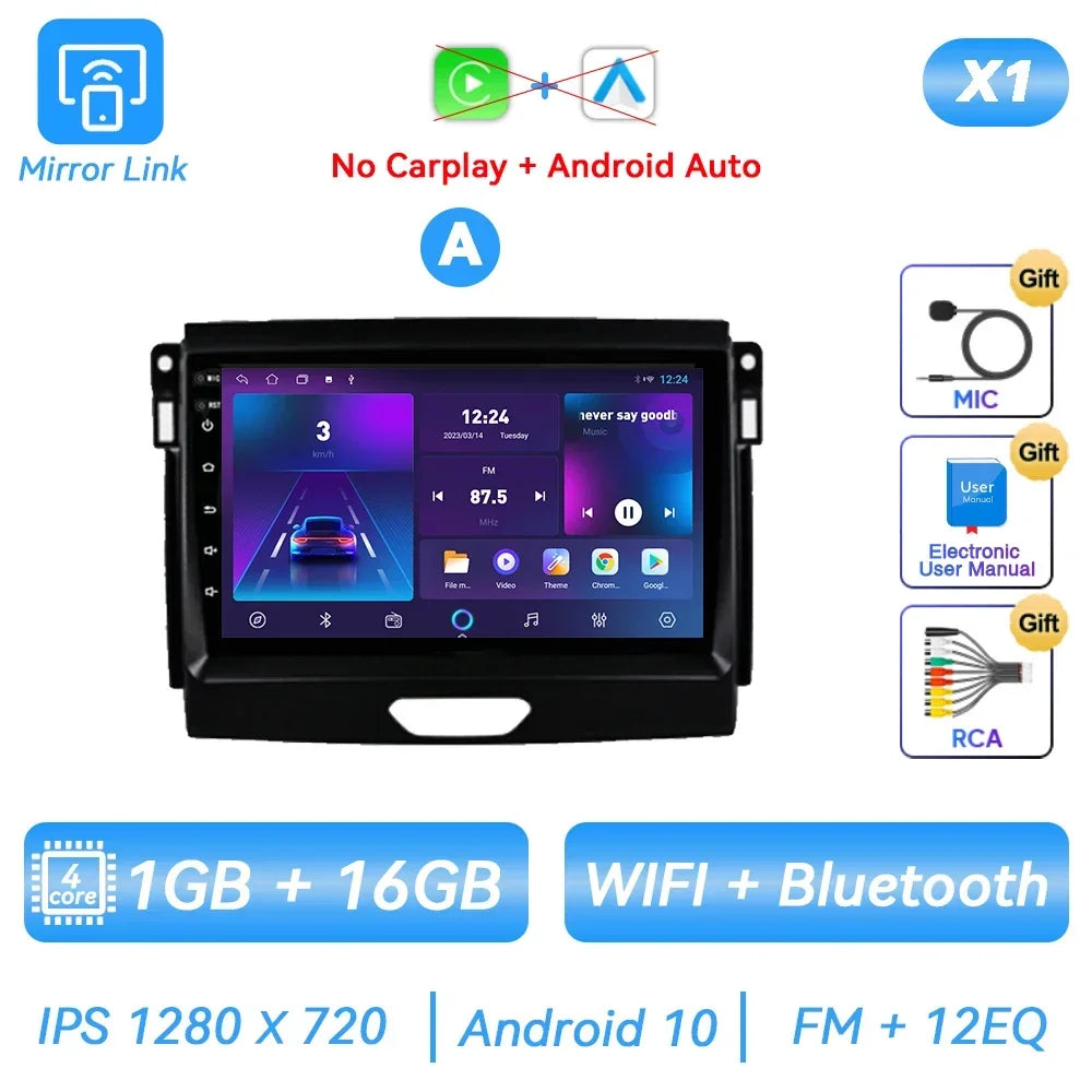 Ford Ranger/Everest 2015-2020 Android Head Unit, CarPlay, GPS