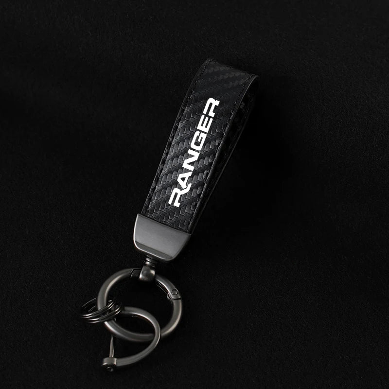 Ford Ranger Horseshoe Leather Keyring