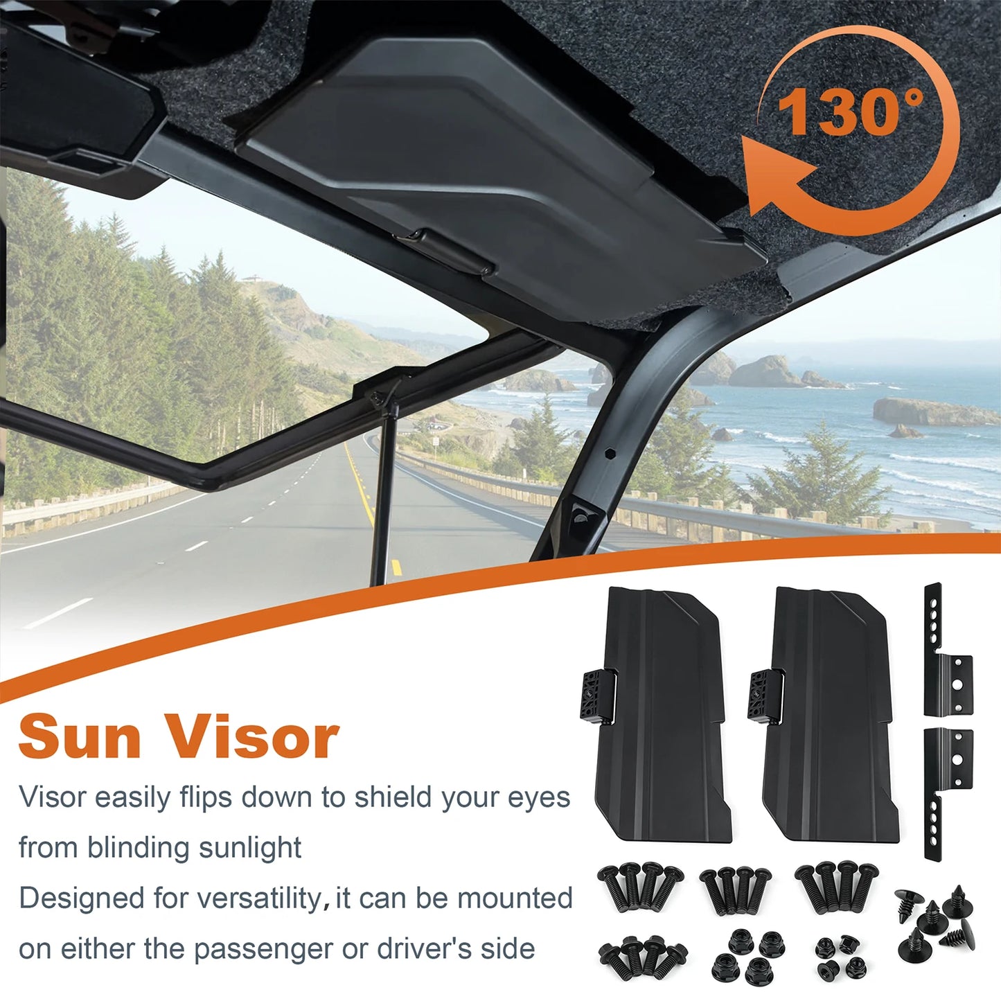 Ranger XP 1000 / SP 570 Sun Visor Set