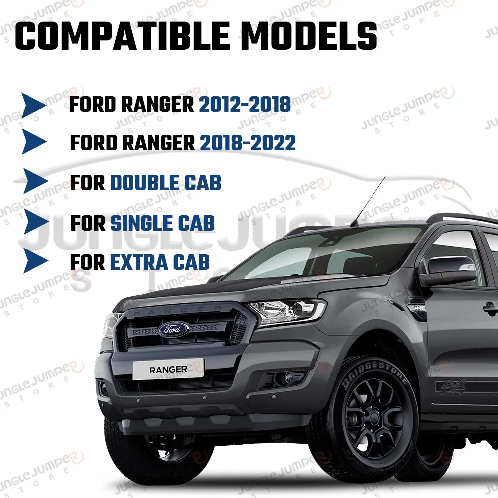 Ford Ranger Tailgate Cover Trim, ABS, 2012-2022
