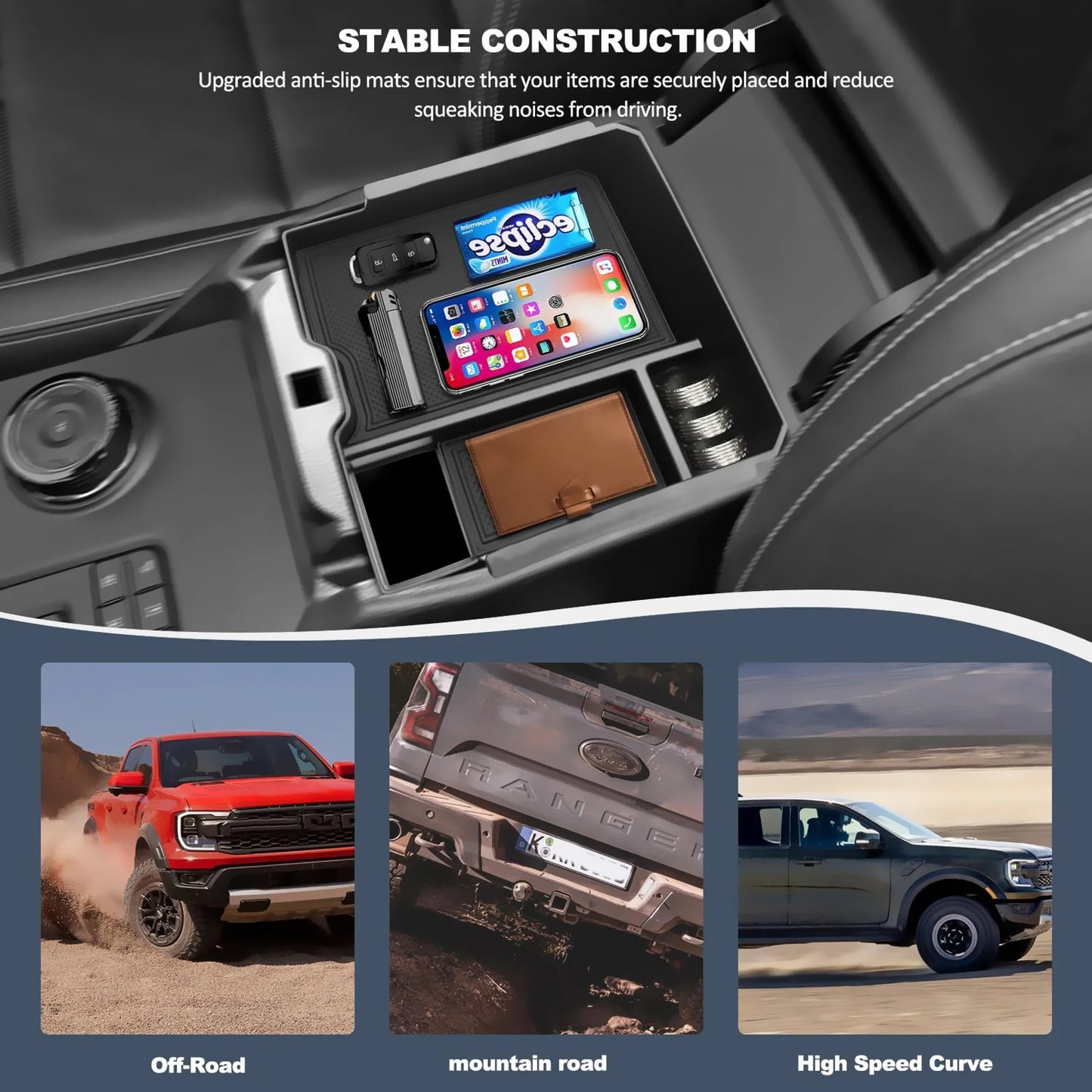 Ford Ranger Centre Console Organiser Tray