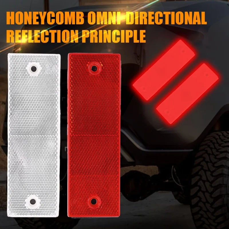 Red & White Reflective Tape