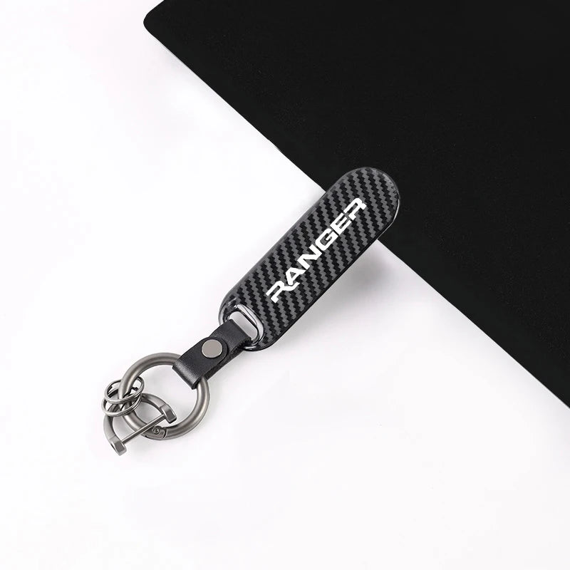Ford Ranger Horseshoe Leather Keyring