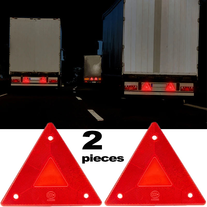 Triangle Warning Reflectors - 2/4 Pack