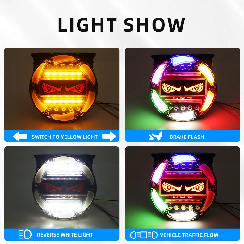 Round LED Tail Light / Side Marker