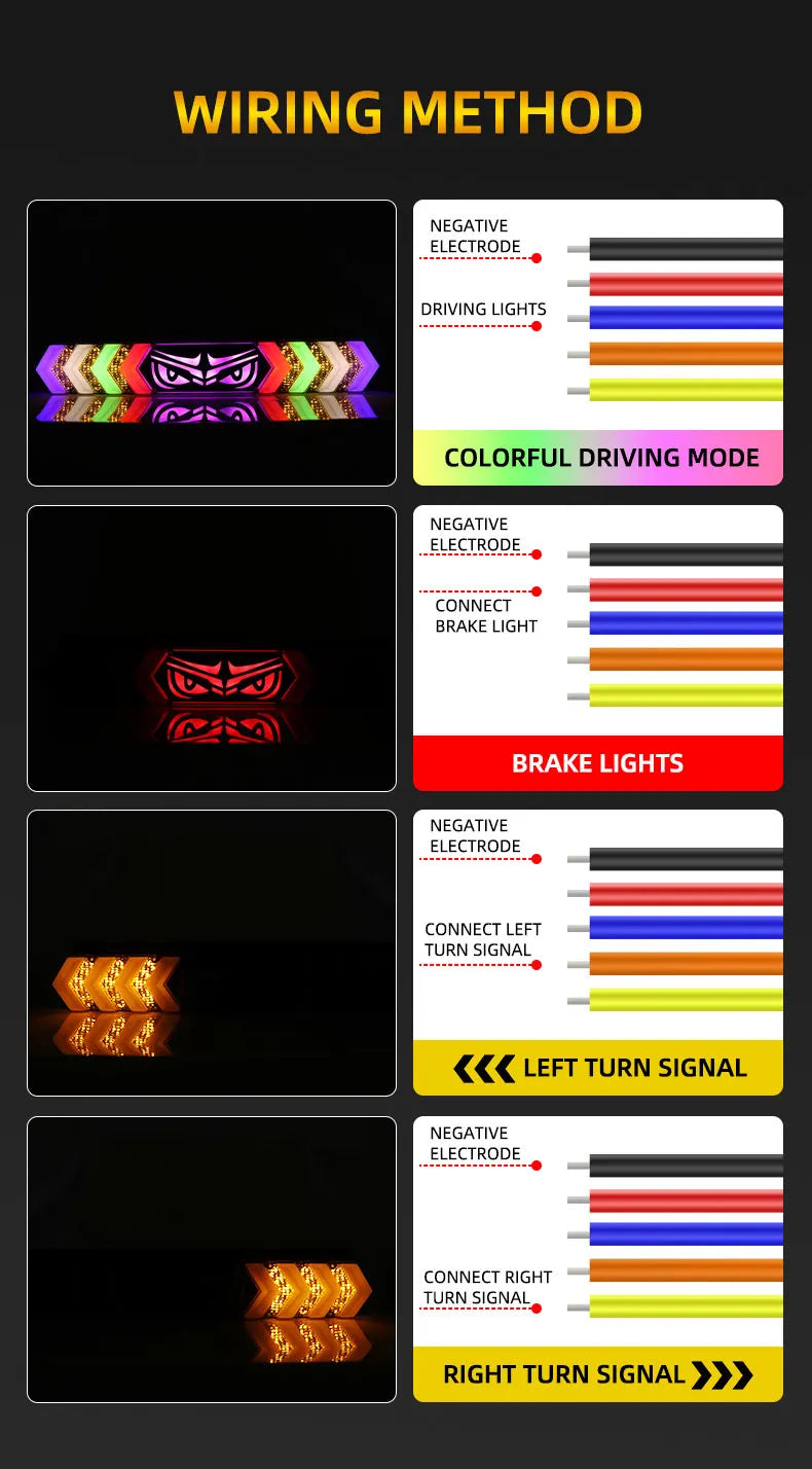 12V/24V LED Tail Lights - RGB