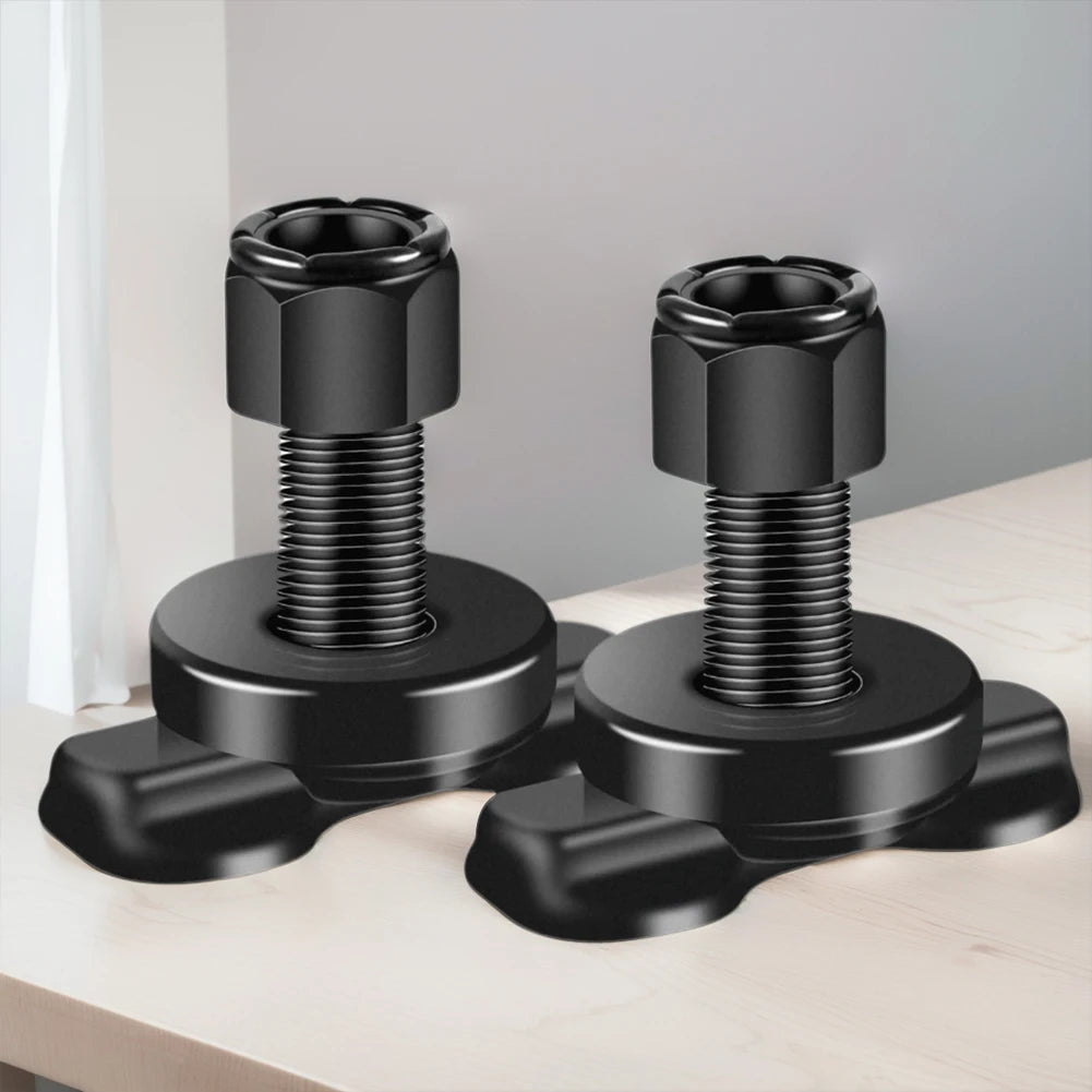 8 Pack L-Track Double Lug Stud Nuts, Steel, 6000 lb