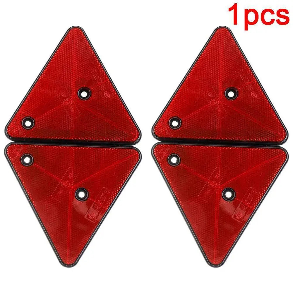 Red Trailer Triangle Reflectors