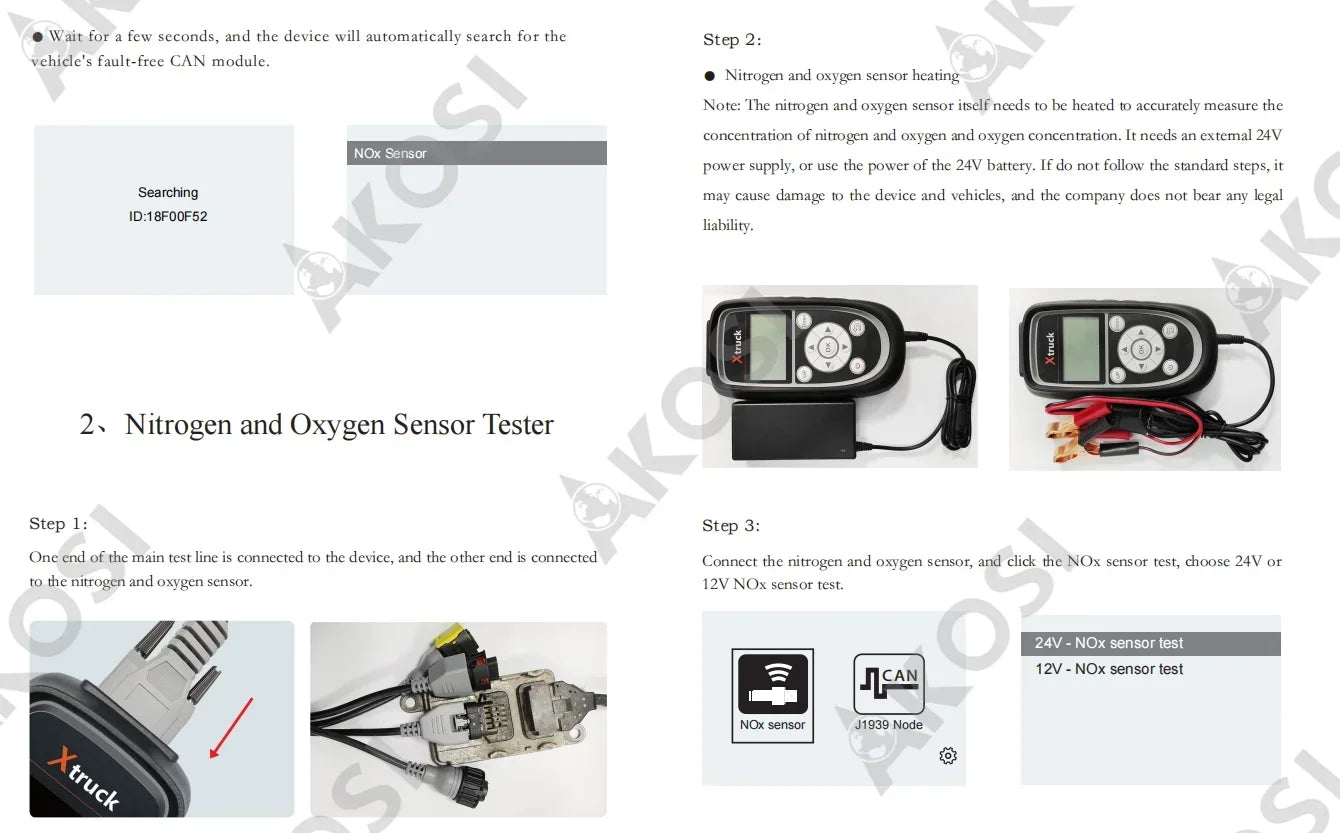 Xtruck Y005 SCR & Urea Pump Tester