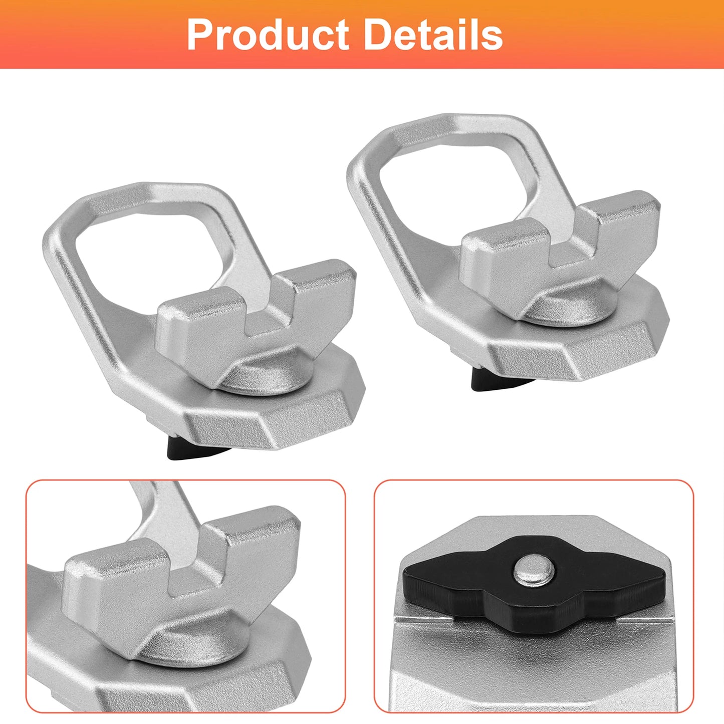 2x Lock & Ride MAX D-Rings 2890894/2889620