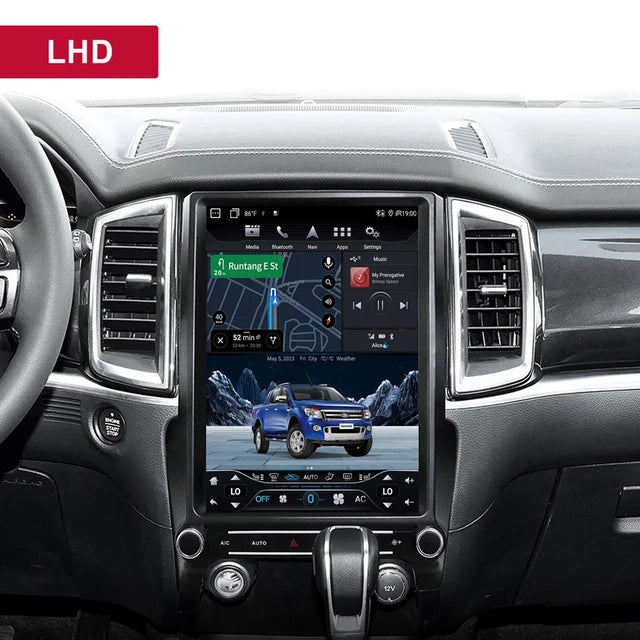 12.1" Ford Ranger / Everest Android 14 Head Unit, Wireless CarPlay