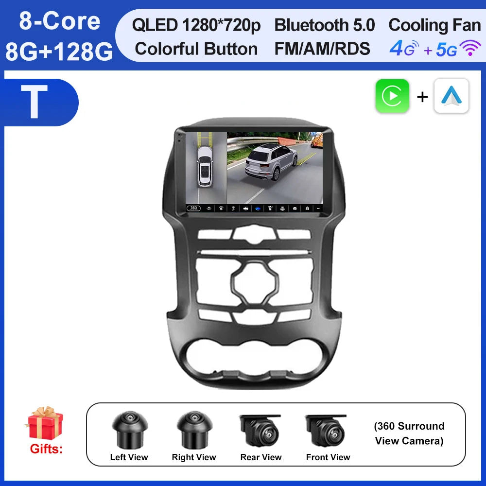 Android 16 Head Unit for Ranger 2011-2015