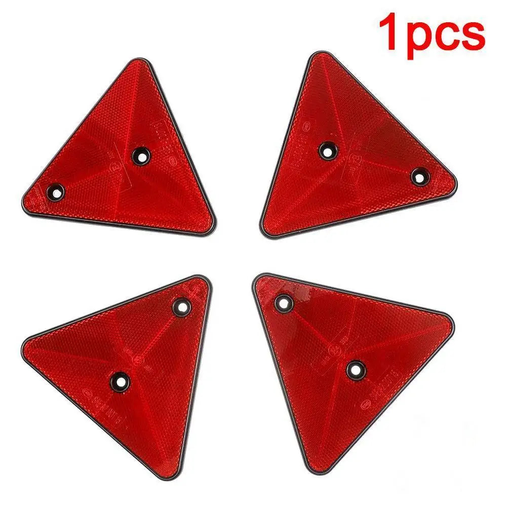 Red Trailer Triangle Reflectors
