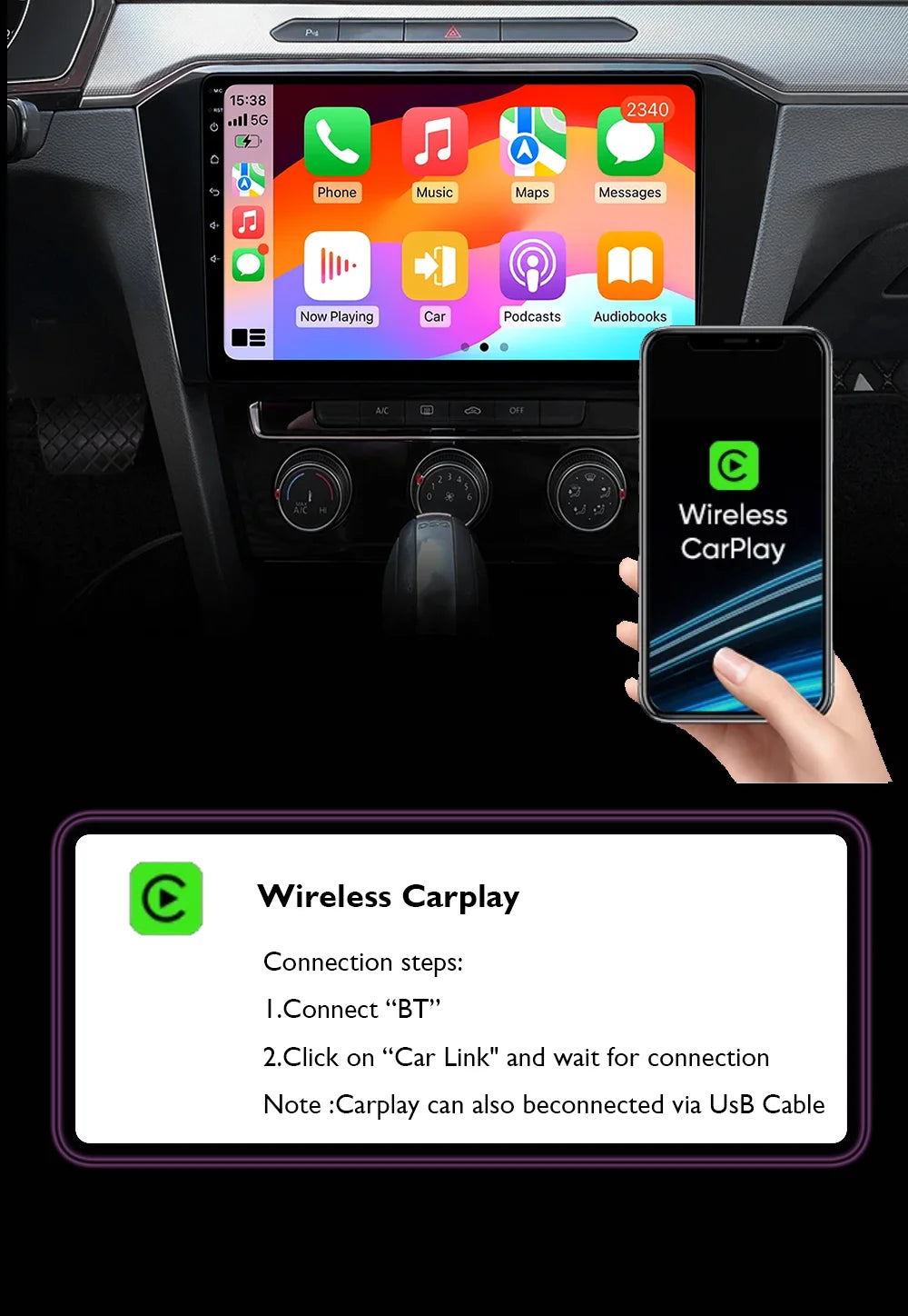 Ford Ranger 2015-2022 Android 15 Head Unit, QLED, CarPlay