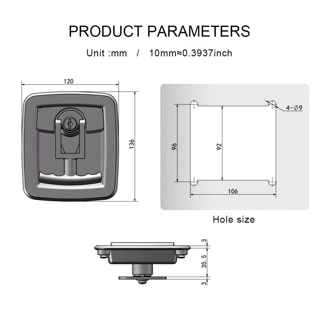 T-Handle Lock with Keys