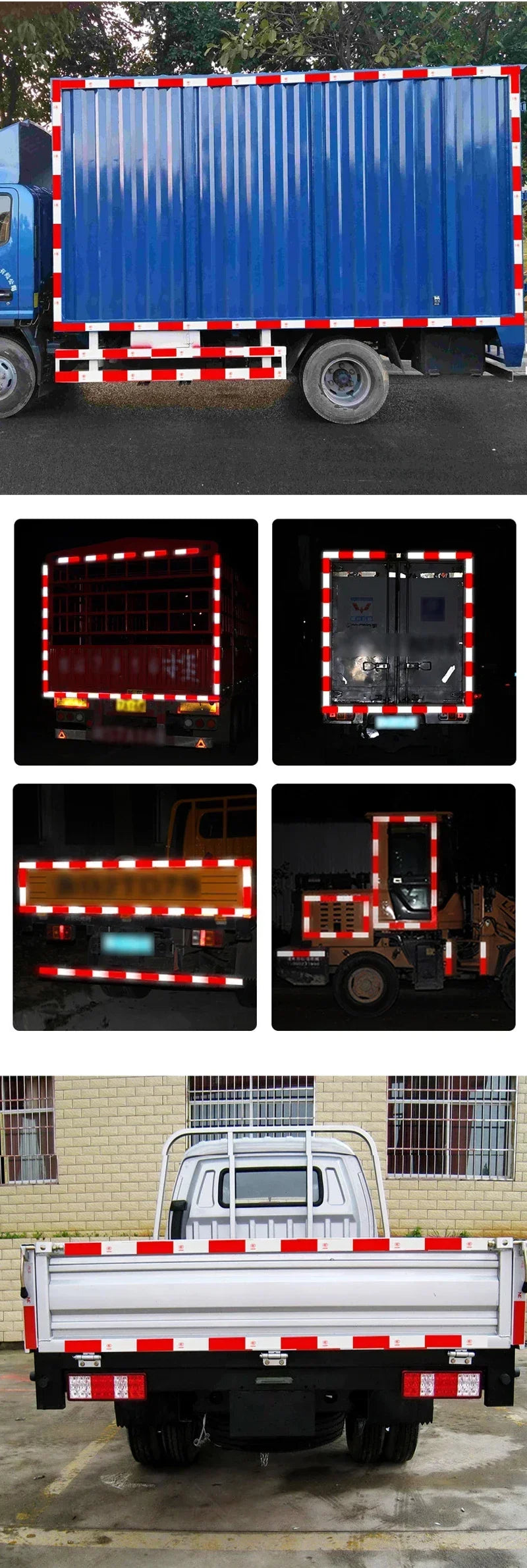 Reflective Warning Tape - Red/White