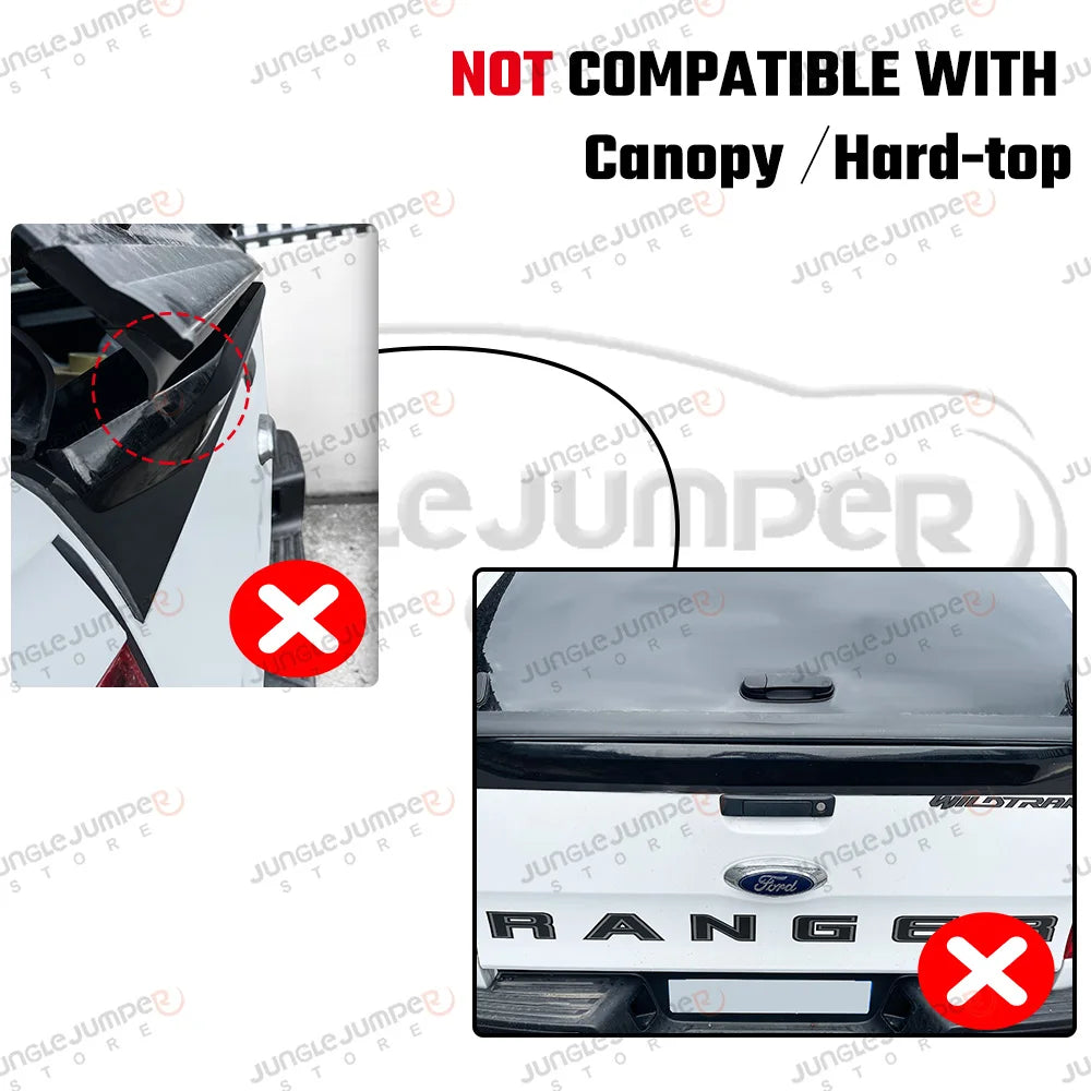 Ford Ranger Tailgate Cover Trim, ABS, 2012-2022