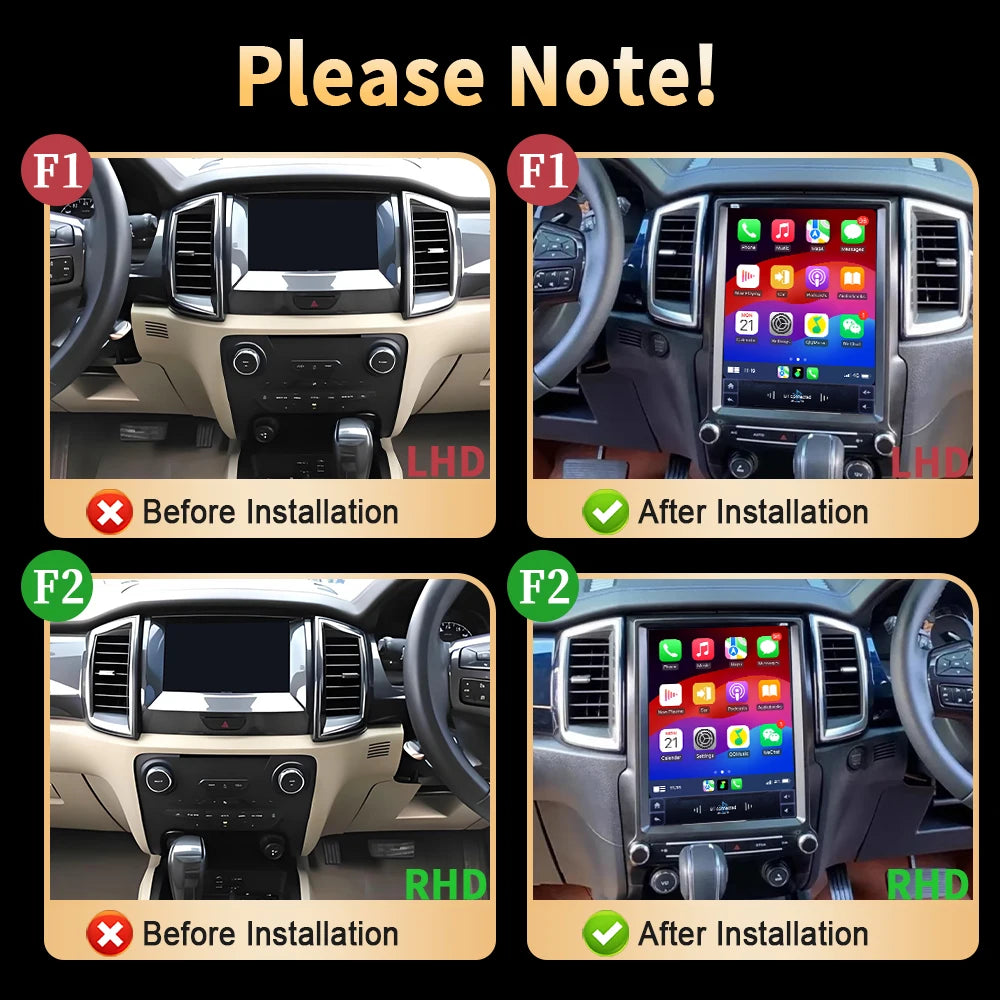 12.1" Android 14 Head Unit for Ranger/Everest 2016-2021