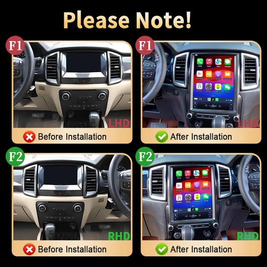 12.1" Android 14 Head Unit for Ranger/Everest 2016-2021
