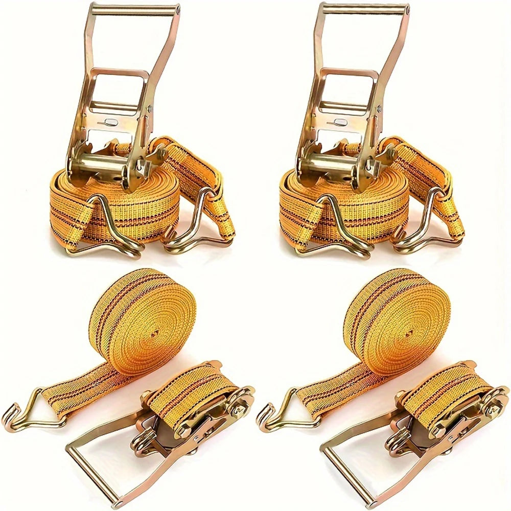 Double J-Hook Ratchet Strap