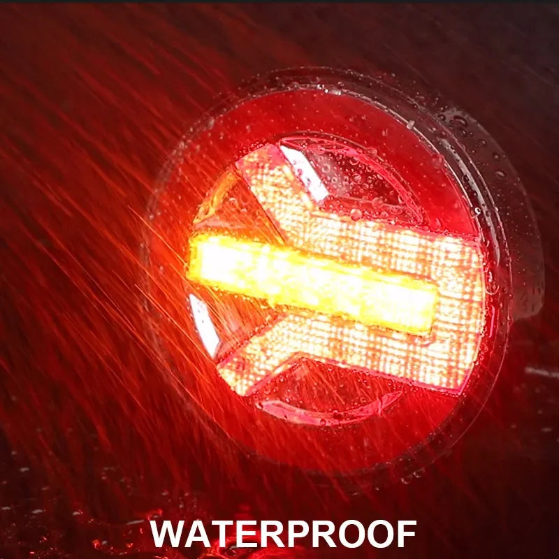 Round LED Tail Light 12V-24V