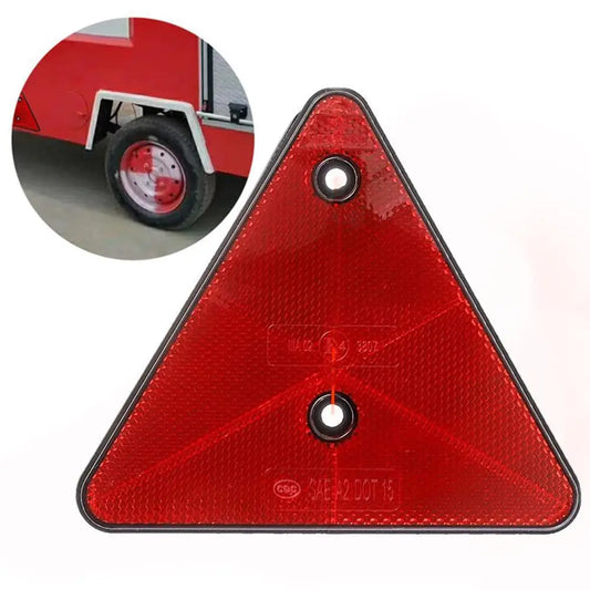 Red Trailer Triangle Reflectors