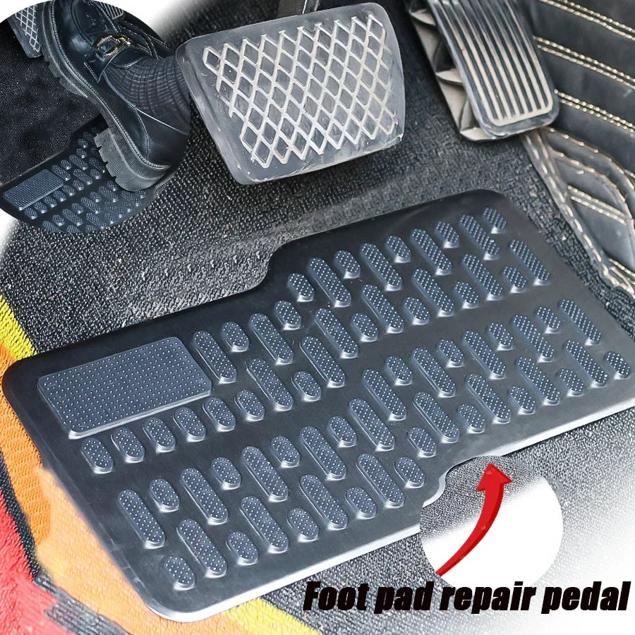 Driver Floor Mat Heel Pad, Stainless Steel