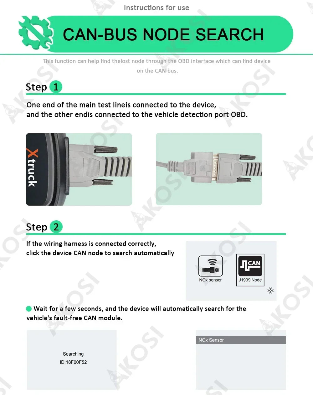 Xtruck Y005 SCR & Urea Pump Tester