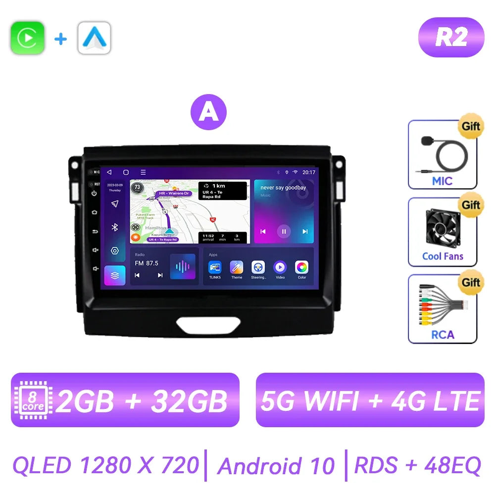 Ford Ranger/Everest 2015-2020 Android Head Unit, CarPlay, GPS
