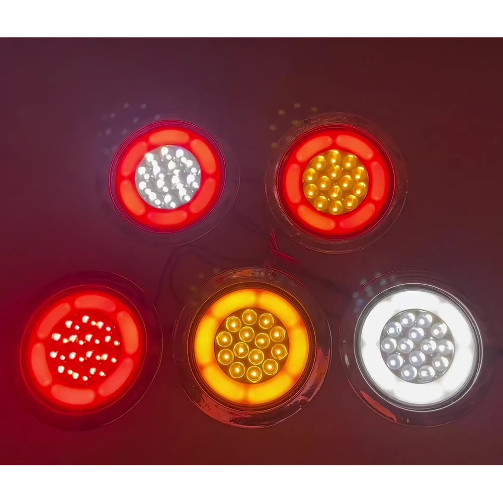 24V Round LED Trailer Tail Lights