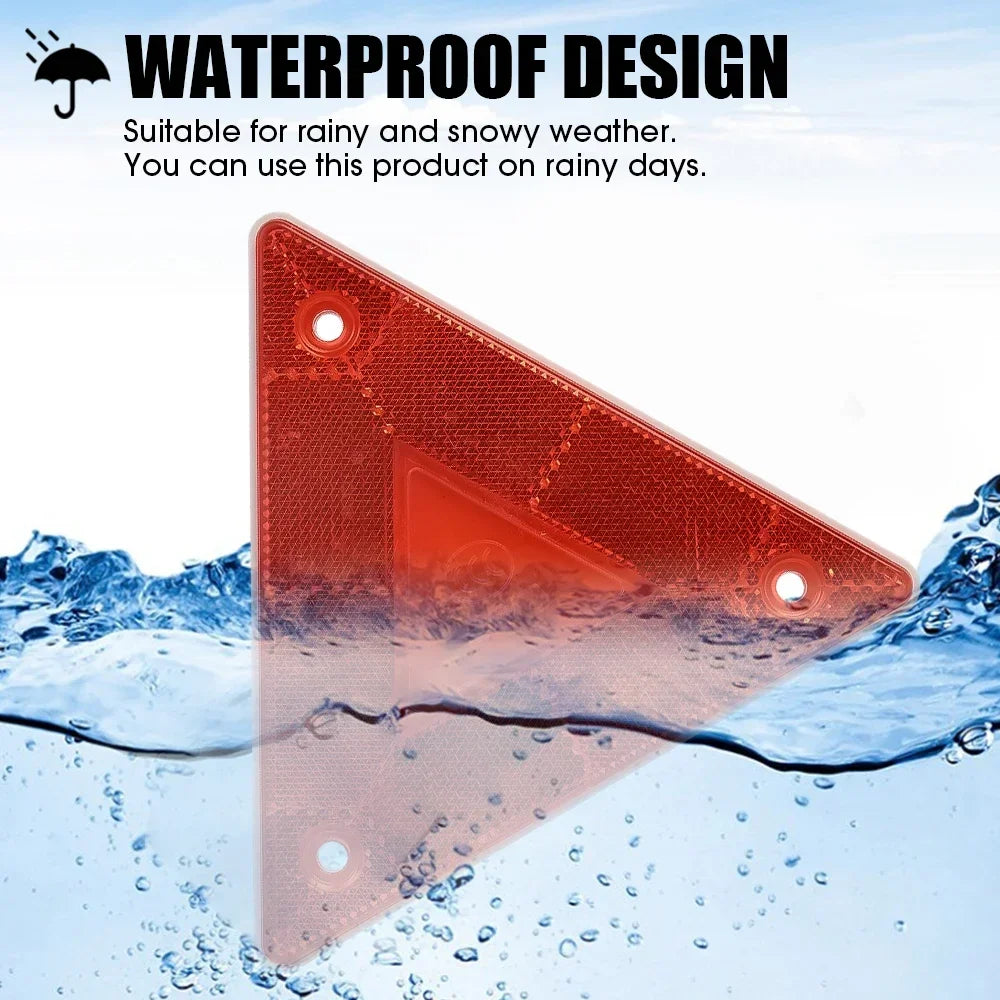 2pc Triangle Warning Reflector