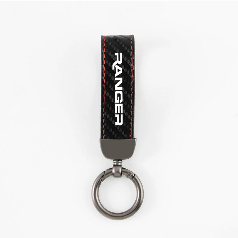 Ford Ranger Horseshoe Leather Keyring
