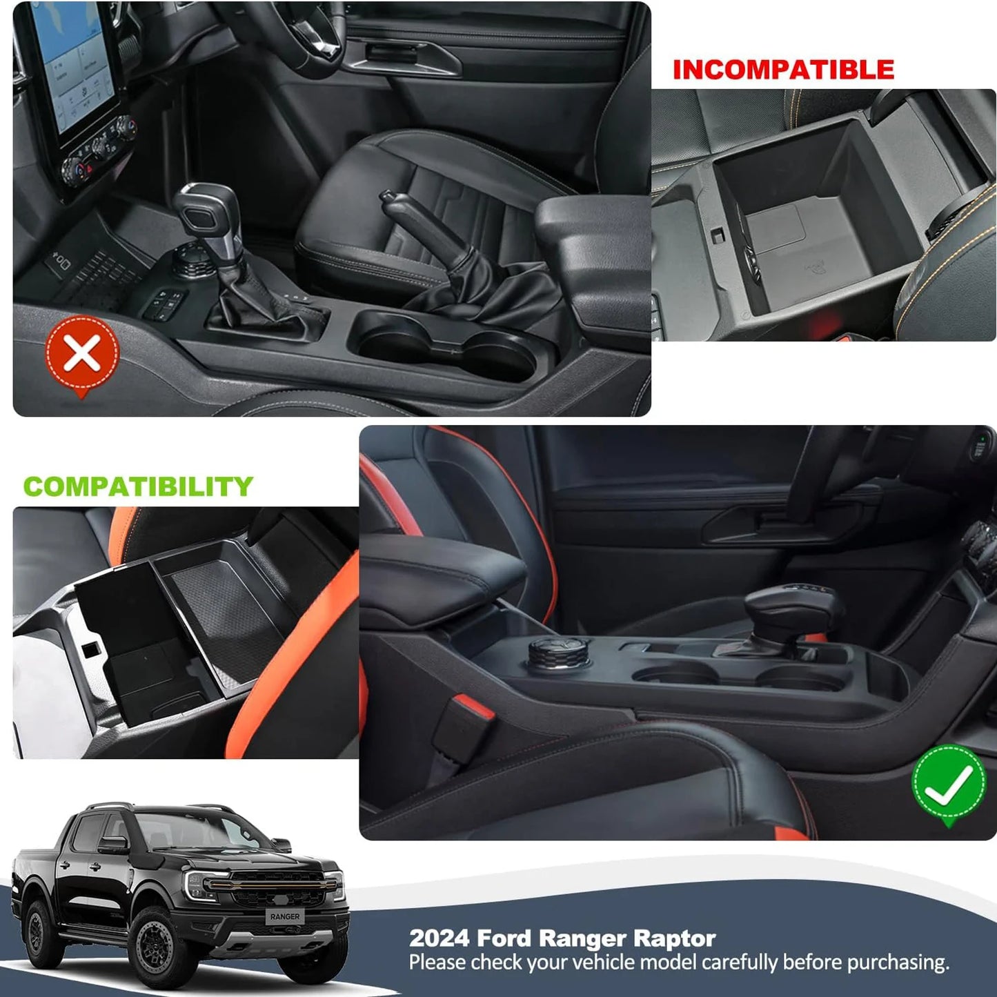 Ford Ranger Centre Console Organiser Tray