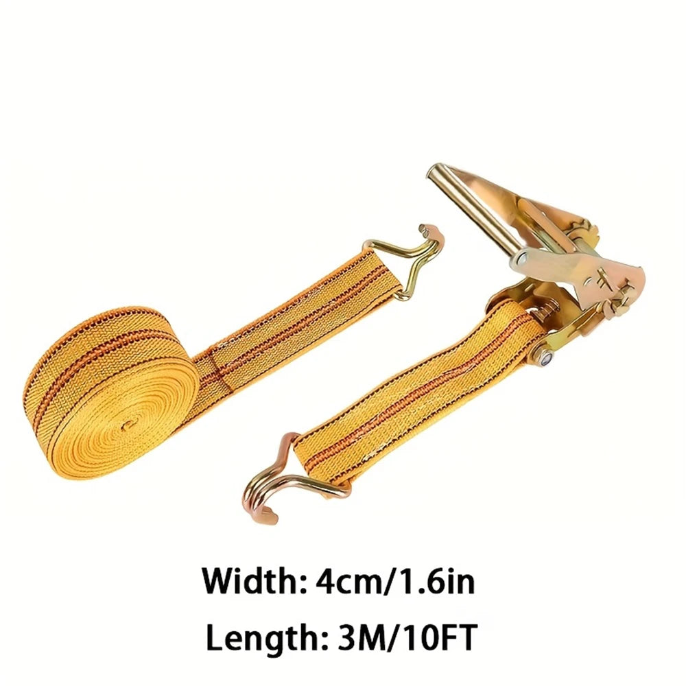 Double J-Hook Ratchet Strap