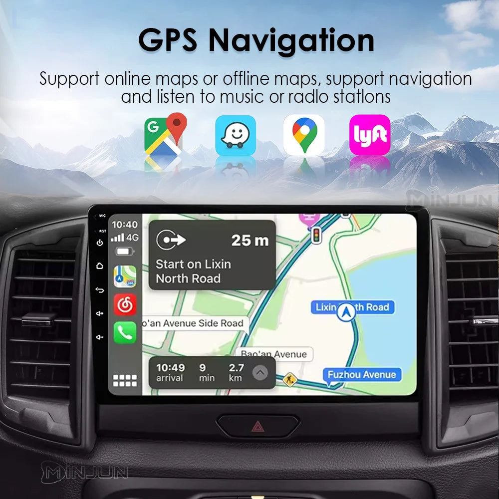 Ford Ranger 2015-2022 Android 15 Head Unit, QLED, CarPlay