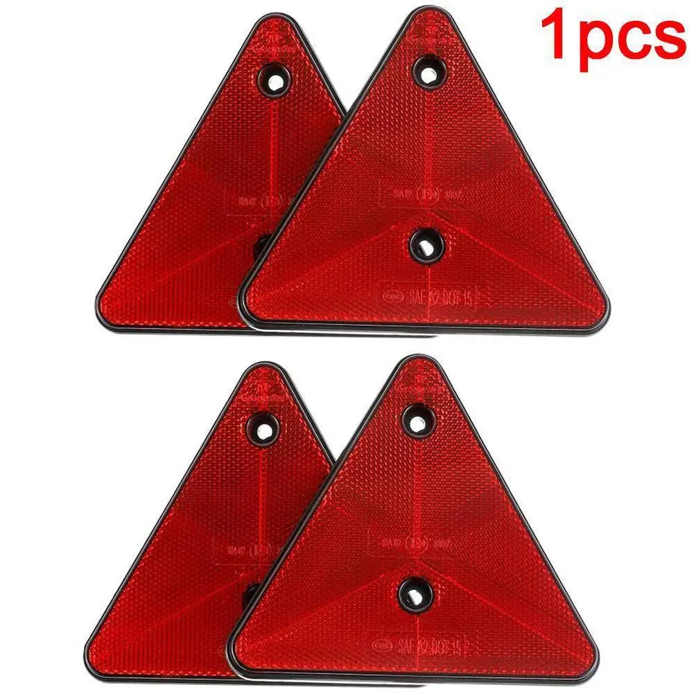 Red Trailer Triangle Reflectors