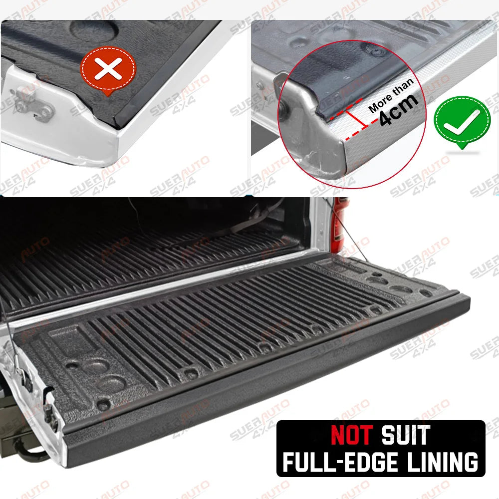 Ford Ranger Tailgate Cover Trim, Matte Black