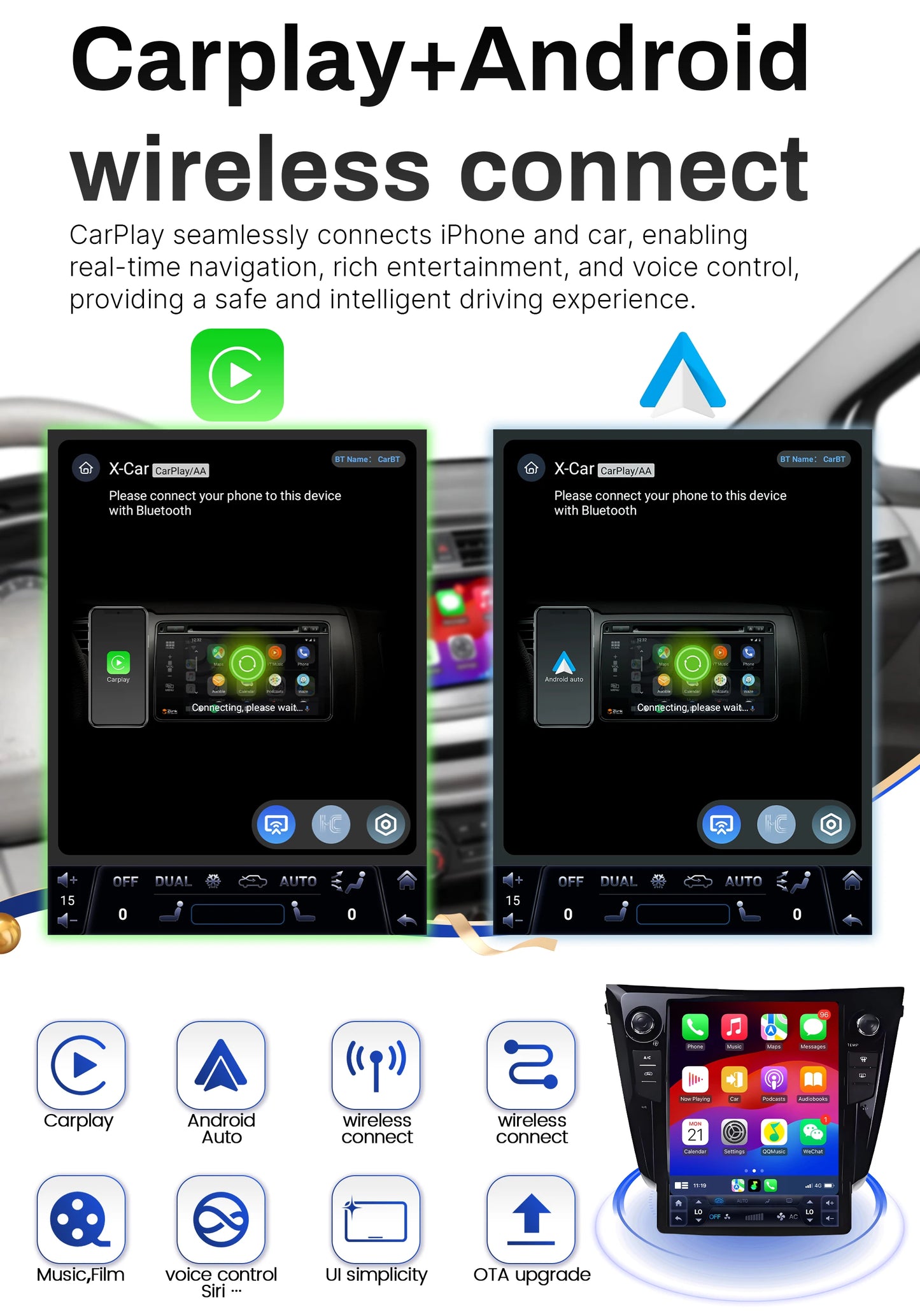 12.1" Android 14 Head Unit for Ranger/Everest 2016-2021