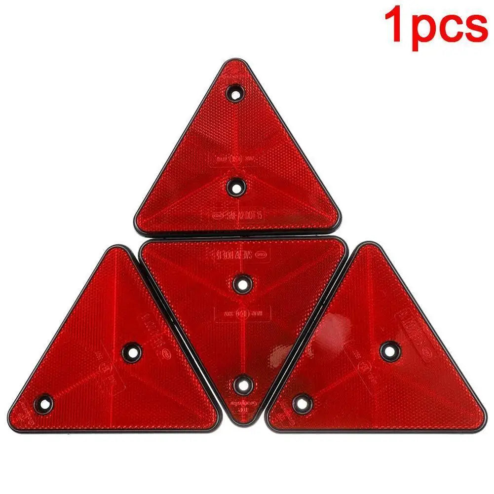 Red Trailer Triangle Reflectors