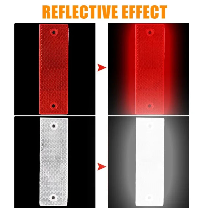 Red/White Reflective Safety Tape
