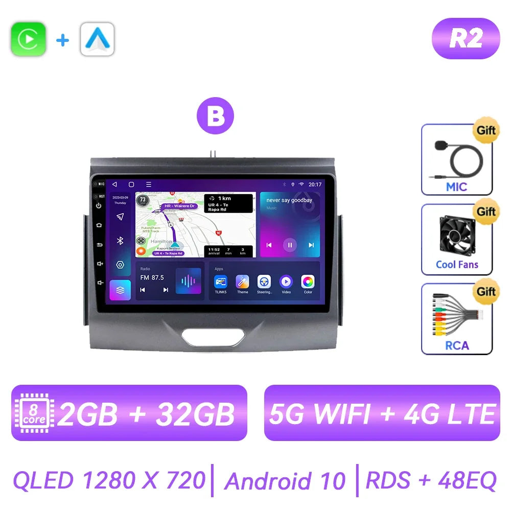 Ford Ranger/Everest 2015-2020 Android Head Unit, CarPlay, GPS