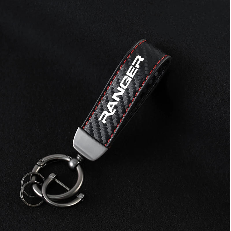 Ford Ranger Horseshoe Leather Keyring